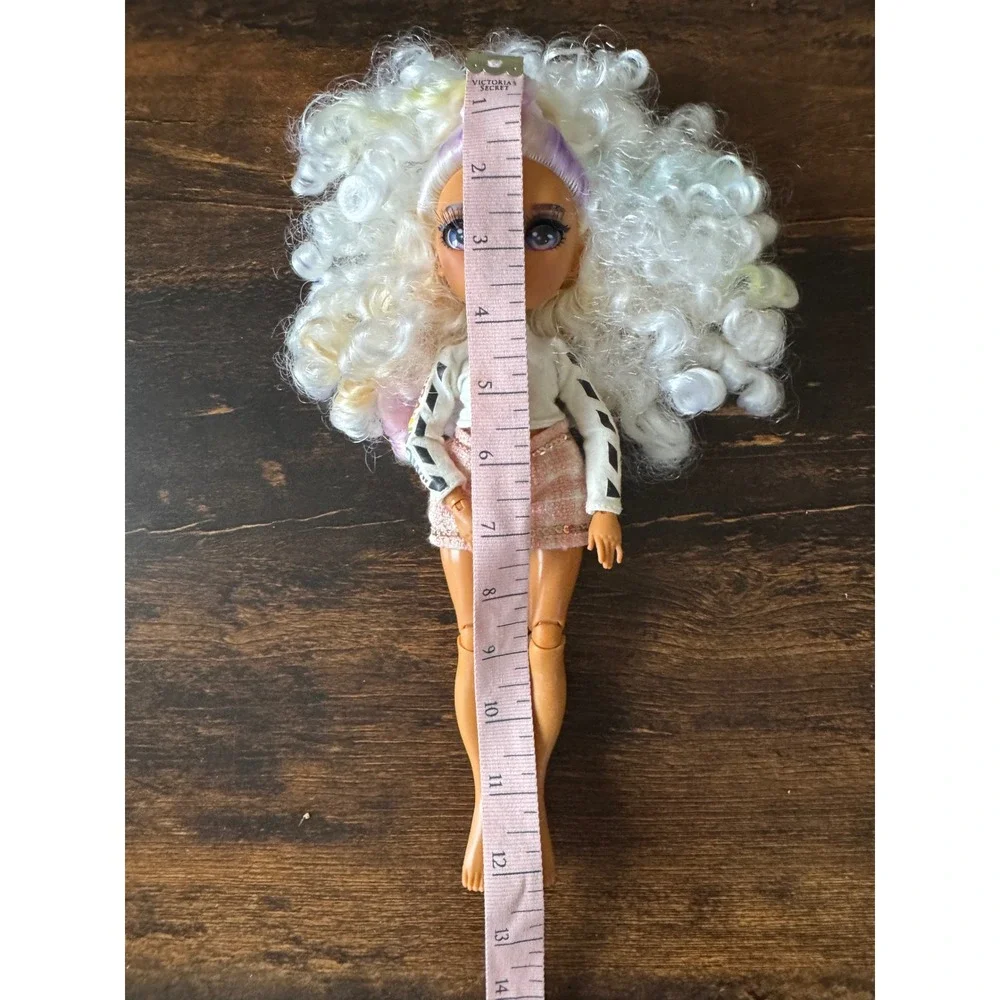 Rainbow High Color & Create Doll White Curly Hair Purple Eyes 594147 11 inch